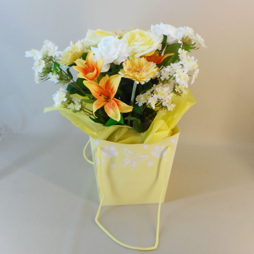 Artificial Tiger Lilies Yellow 46cm Artificial Flowers